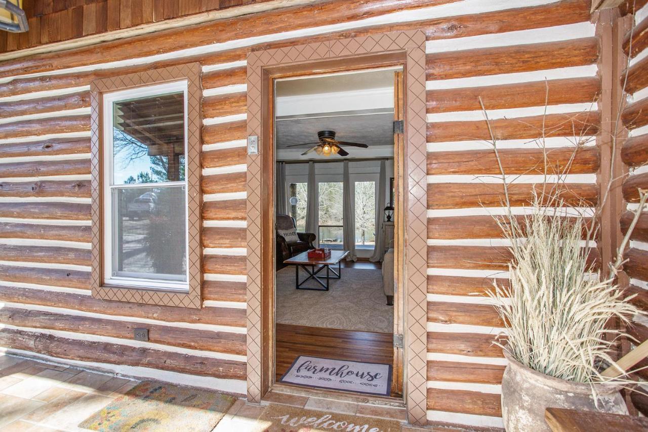 Refuge Ranch Retreat Log Cabin Lake 53+ Acres Locust Grove Exterior foto