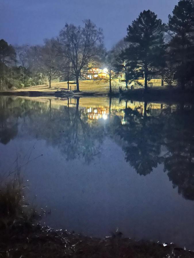 Refuge Ranch Retreat Log Cabin Lake 53+ Acres Locust Grove Exterior foto