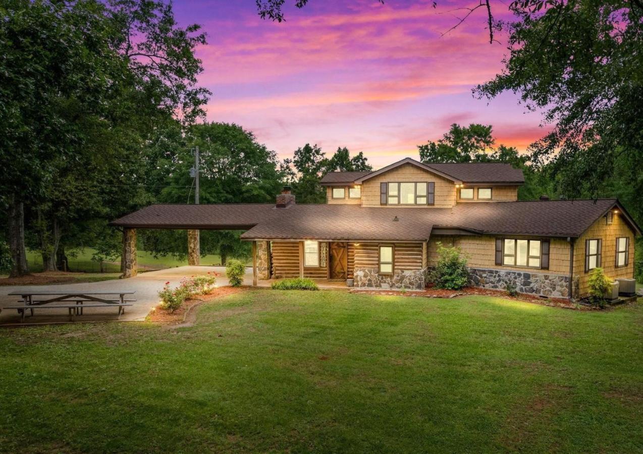Refuge Ranch Retreat Log Cabin Lake 53+ Acres Locust Grove Exterior foto