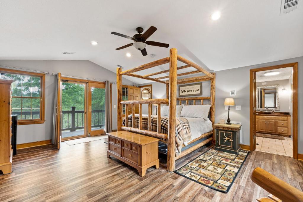 Refuge Ranch Retreat Log Cabin Lake 53+ Acres Locust Grove Exterior foto